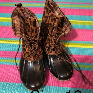 Cheetah Duck Boots